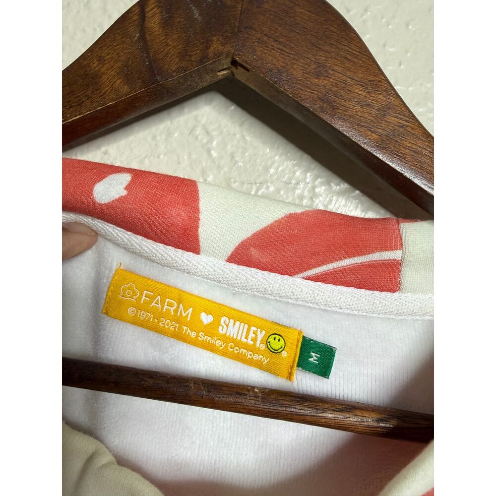 FARM Rio x Smiley Rainbow Dopamine Happy Face Graphic Sweatshirt M - Picture 3 of 13